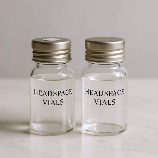 [NA200A8] Amber Crimp Top Vial- Round Bottom, Bevelled